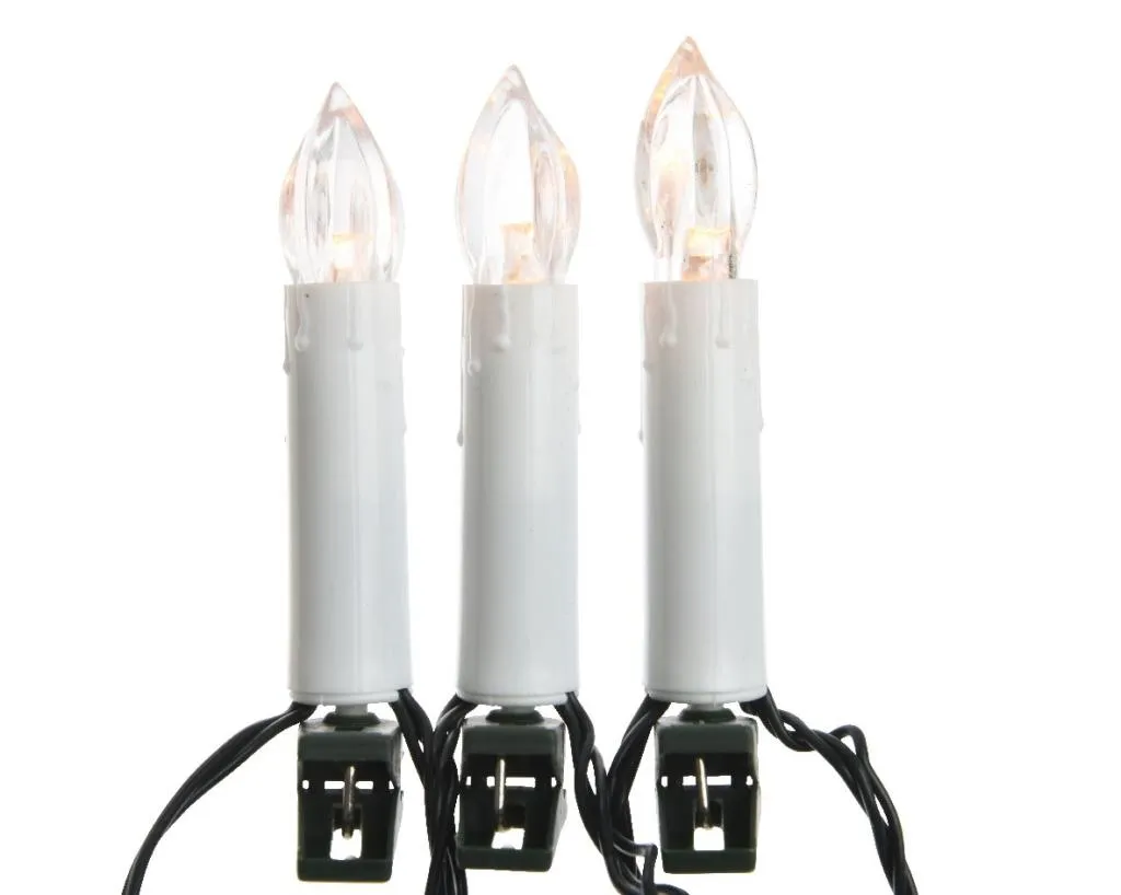 30 Kerstboomlampjes LED Kaarsverlichting Clip Klassiek Warm