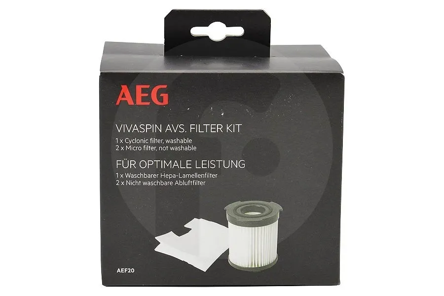 AEF20 filterset voor stofzuiger 9001966689