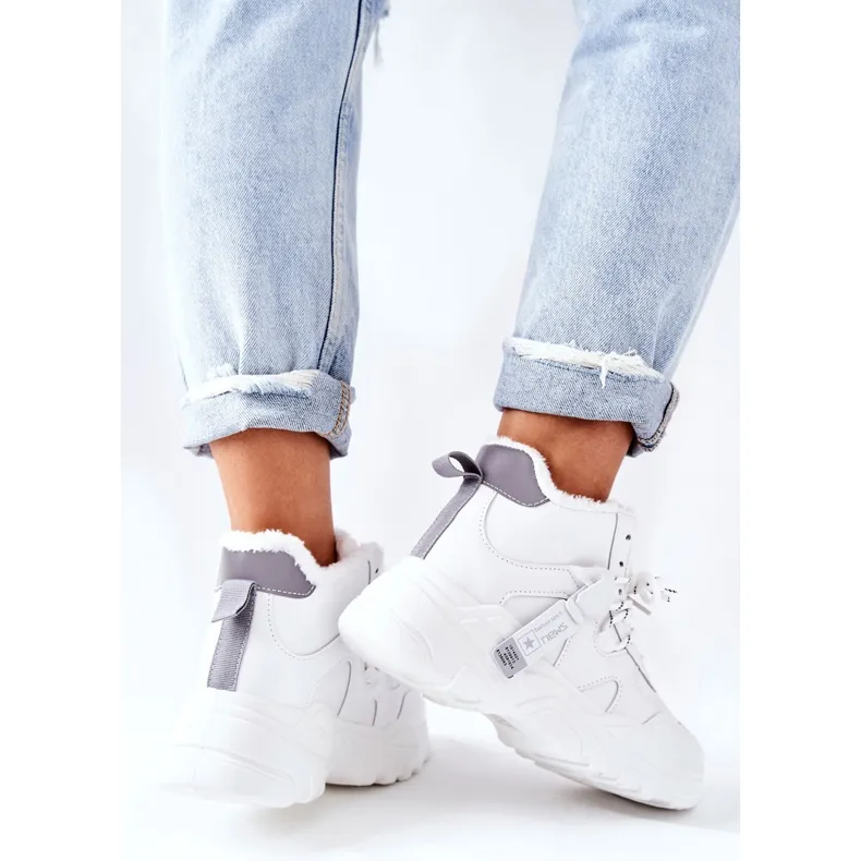 PE1 Dames Snowboots Warm Wit Kaphia