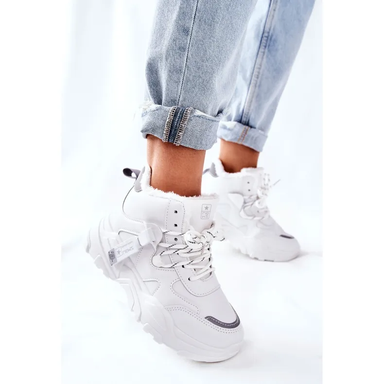 PE1 Dames Snowboots Warm Wit Kaphia