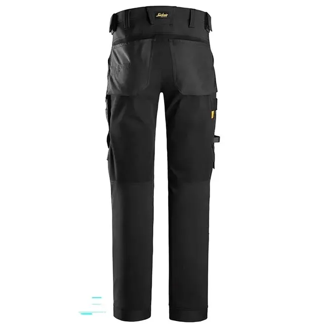 Snickers AllroundWork 4-weg Stretch Broek 6375 Zwart - Zwart (0404) Maat 108