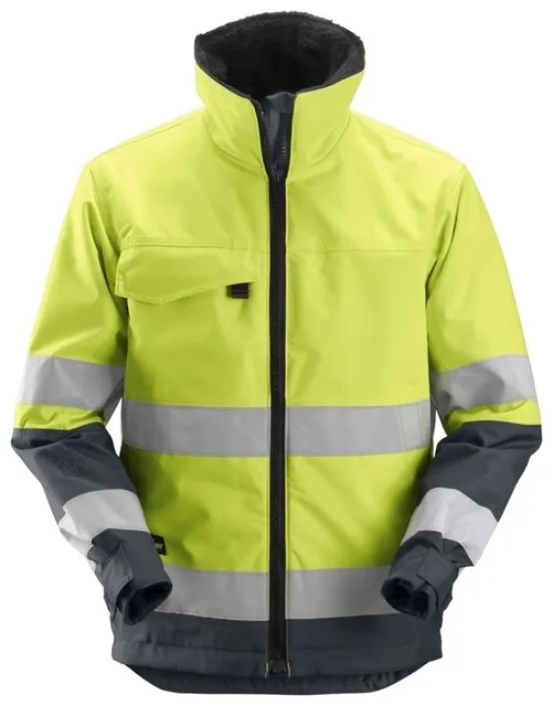 Snickers Core High-vis 1138 Geelhigh Visbility - Staal Grijs (6658) Maat M