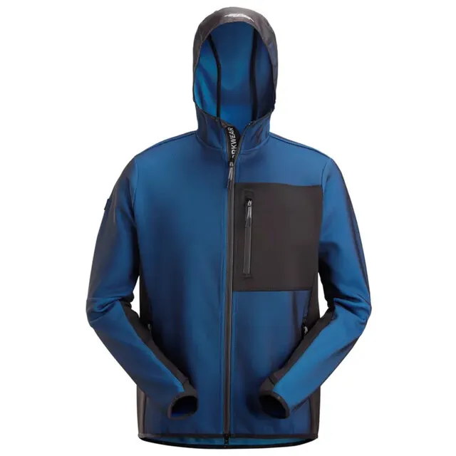 Snickers FleXiworktussenlaag Hoodie 8044 Kobaltblauw - Zwart (5604) Maat XXXL