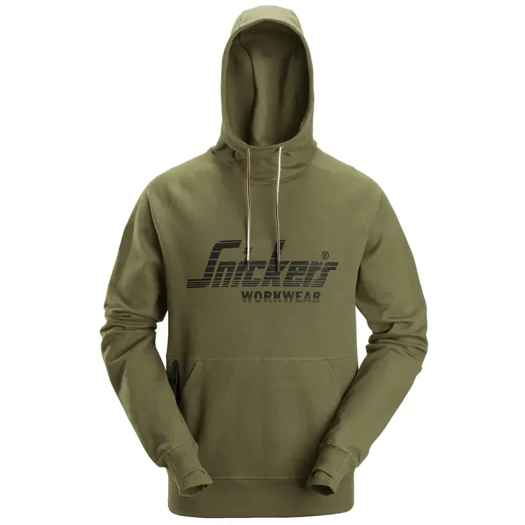 SNICKERS LOGO HOODIE KHAKI GROEN MAAT:M