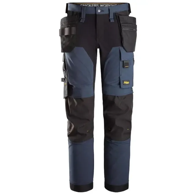 Snickers Stretch Broek 6275 Donker Blauw - Zwart (9504) Maat 054