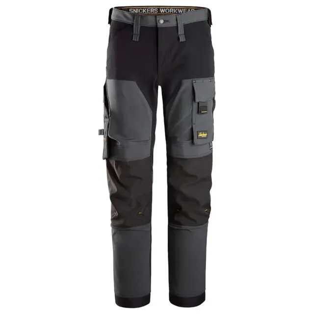 Snickers Stretch Broek 6375 Staal Grijs - Zwart (5804) Maat 048
