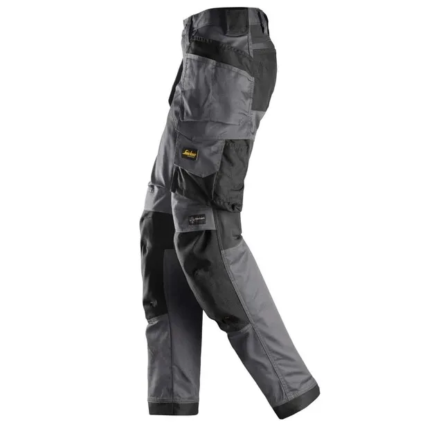 Snickers Stretchbroek  6247 Staalgrijs - Zwart (5804) Maat 022