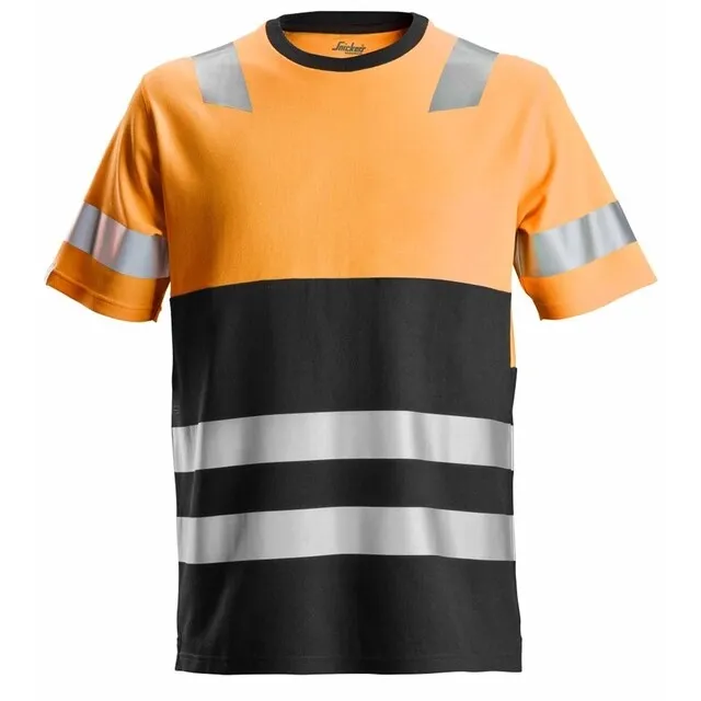 Snickers T-shirt 2534 Oranje - Zwart (5504) Maat XL