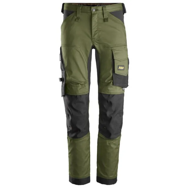 Snickers Werkbroek 6341 Khaki Groen - Zwart (3104) Maat 104