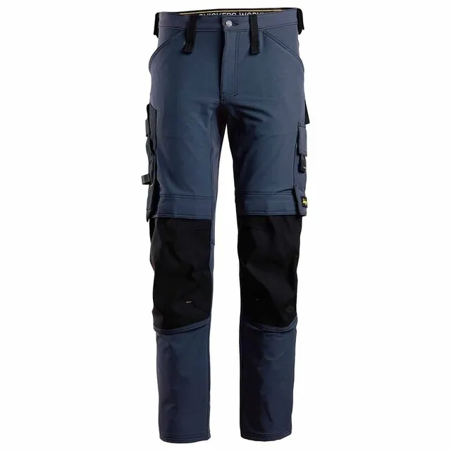 Snickers Werkbroek 6371 Donker Blauw - Zwart (9504) Maat 062