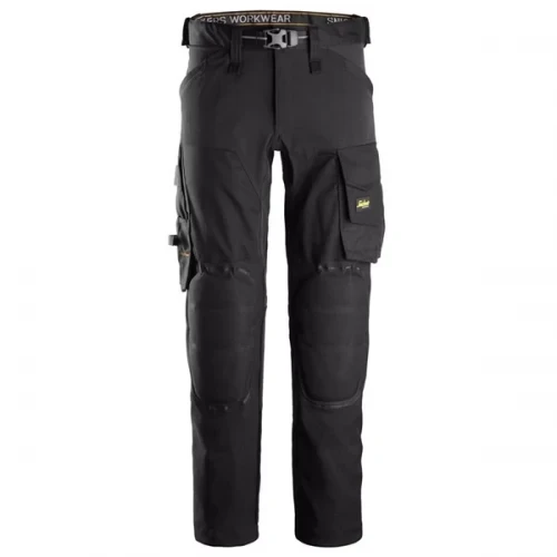 SNICKERS WERKBROEK STRETCH MET KNIEBESCHERMERS ZWART MAAT:56