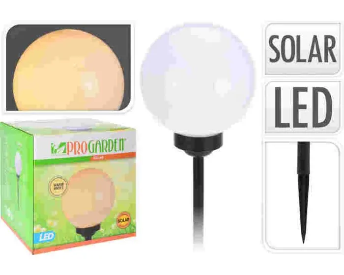 Solar bal warm wit - 20 cm